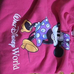 Disney Pink Sweatshirt with Minnie Mouse Design Vintage 90s cotton XXL